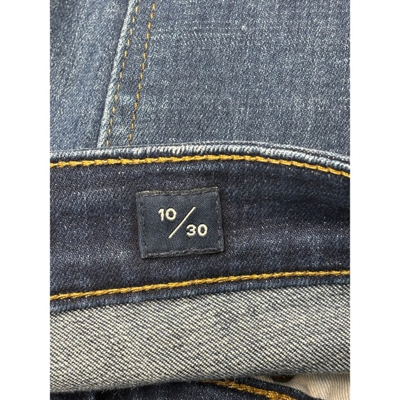 Lucky Brand Ava Crop Jeans Womens 10/30 L28 Dark Wash Skinny Raw Hem Stretch - Picture 6 of 16